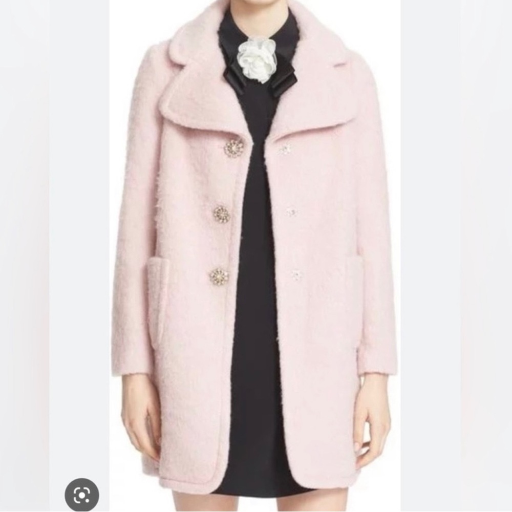 Kate Spade pink teddy coat